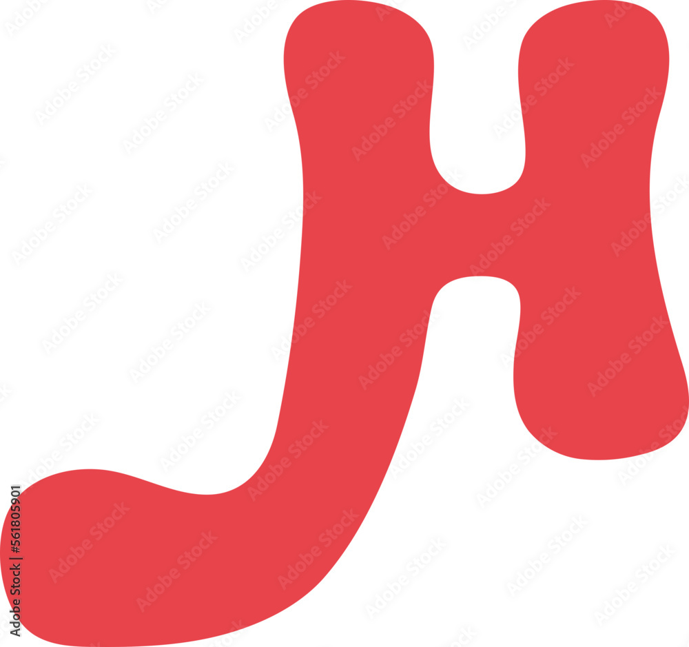 H Alternate Uppercase Retro Valentine Letters Long Swooch Glyph H Alternate Uppercase Retro Valentine Letters Long Swooch Glyph