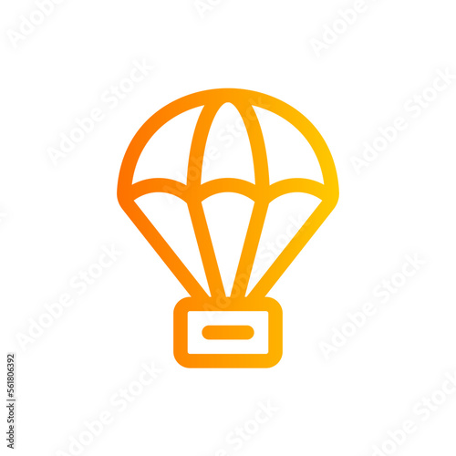 parachute gradient icon