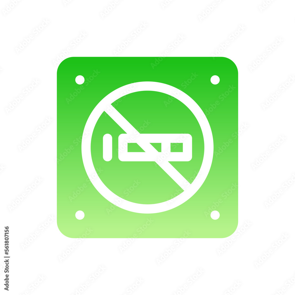 no smoking flat gradient icon no smoking flat gradient icon