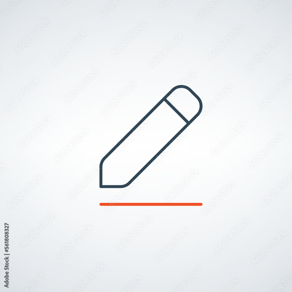 Edit icon. Pencil or pen symbol, Write draw icon. Stock vector illustration isolated on white background. Edit icon. Pencil or pen symbol, Write draw icon. Stock vector illustration isolated on white background.