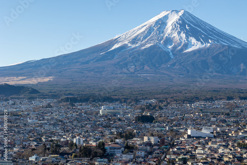 富士山と麓の街