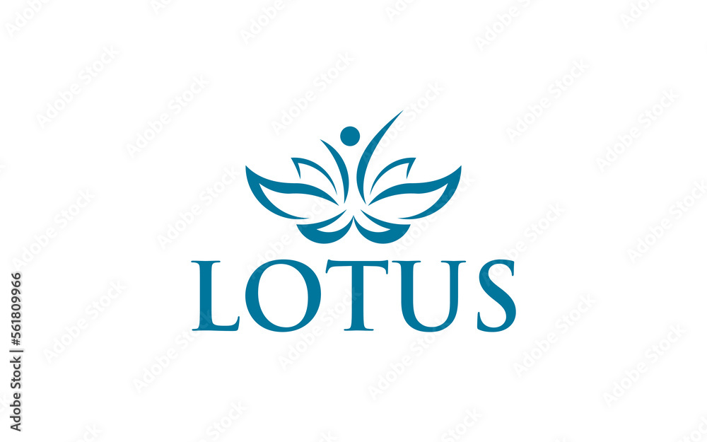 vector spa business logo lotus icon design
