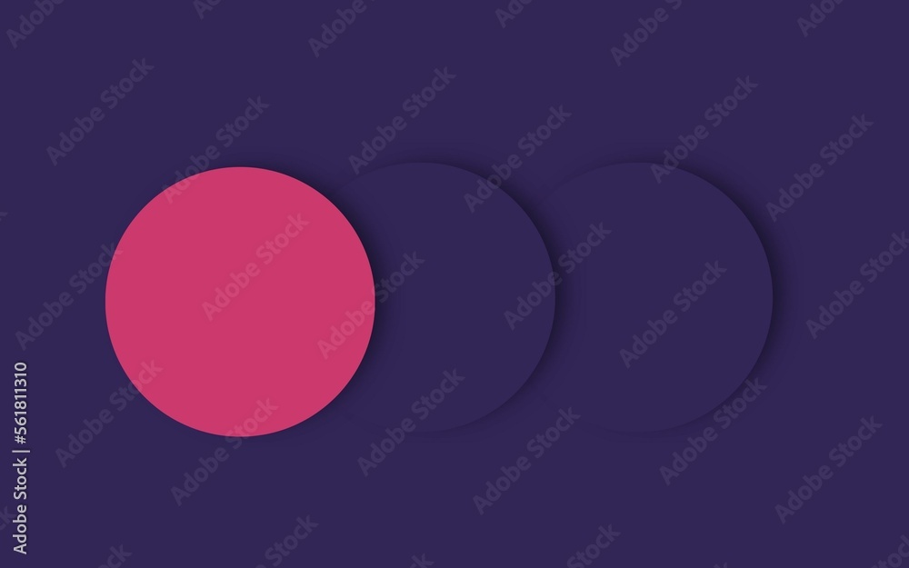 Obraz premium Pink and purple minimalist geometric graphic illustration