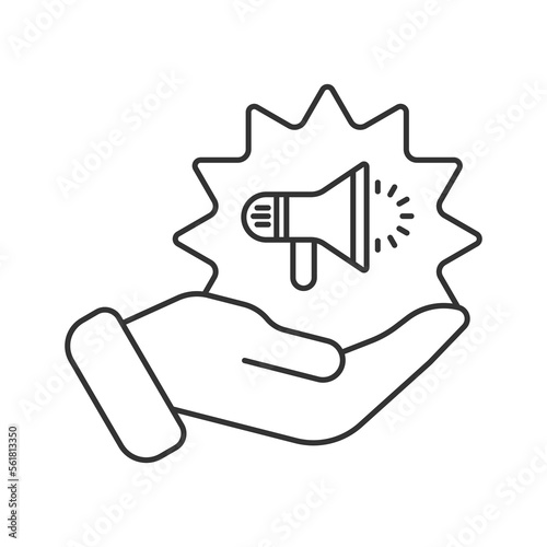 Branding vector icon. Line sign for mobile concept and web design. Symbol, logo illustration. Vector graphics
