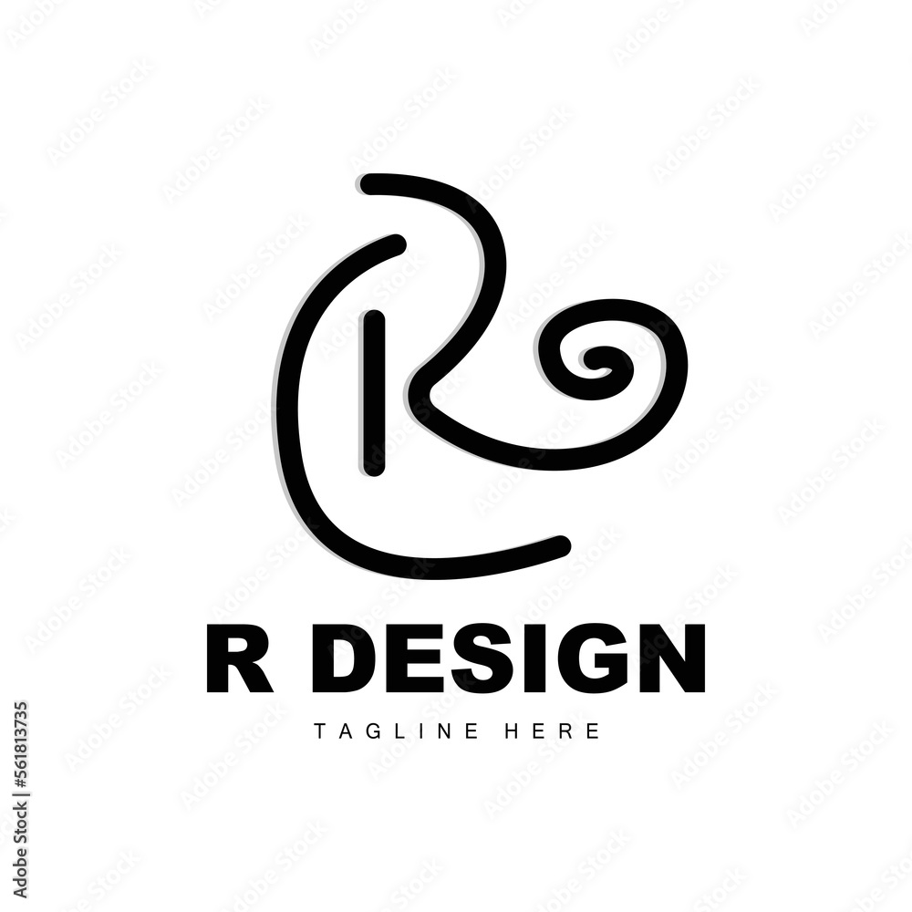 Fototapeta premium R Letter Logo, Alphabet Vector, Initial R Product Brand Logotype Design
