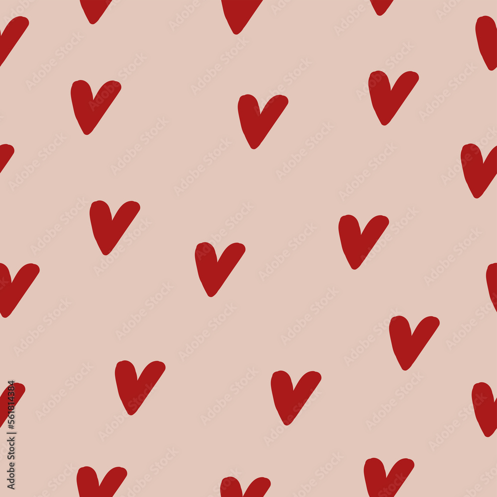Pattern with hearts. For those who love