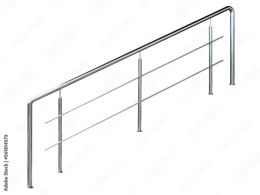 Modern iron handrails. Modern iron handrails.
