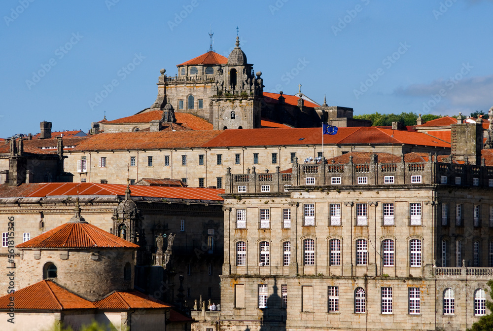 Skyline and monastery buildings, Santiago de Compostela, Spain Skyline and monastery buildings, Santiago de Compostela, Spain