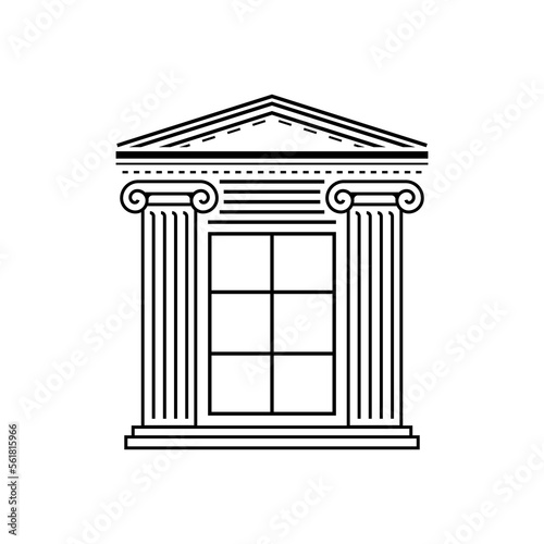Roman style column building with window © Irfan Afandi
