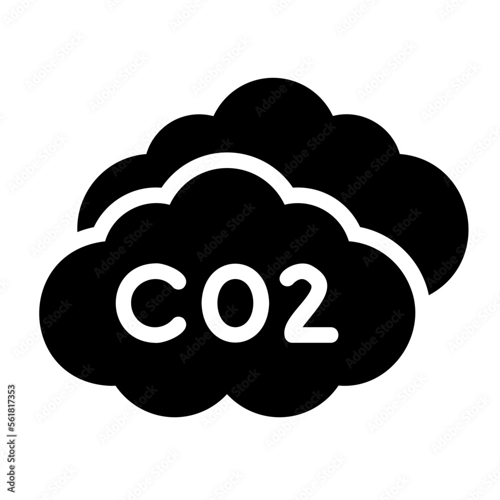 co2 glyph icon co2 glyph icon