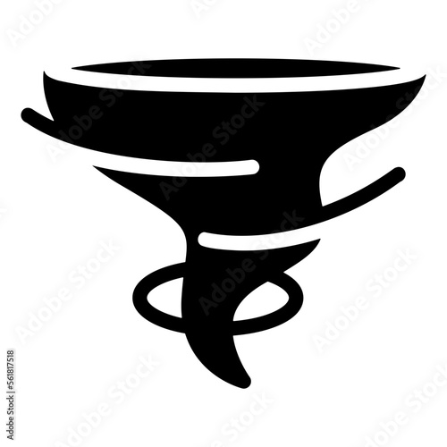 tornado glyph icon