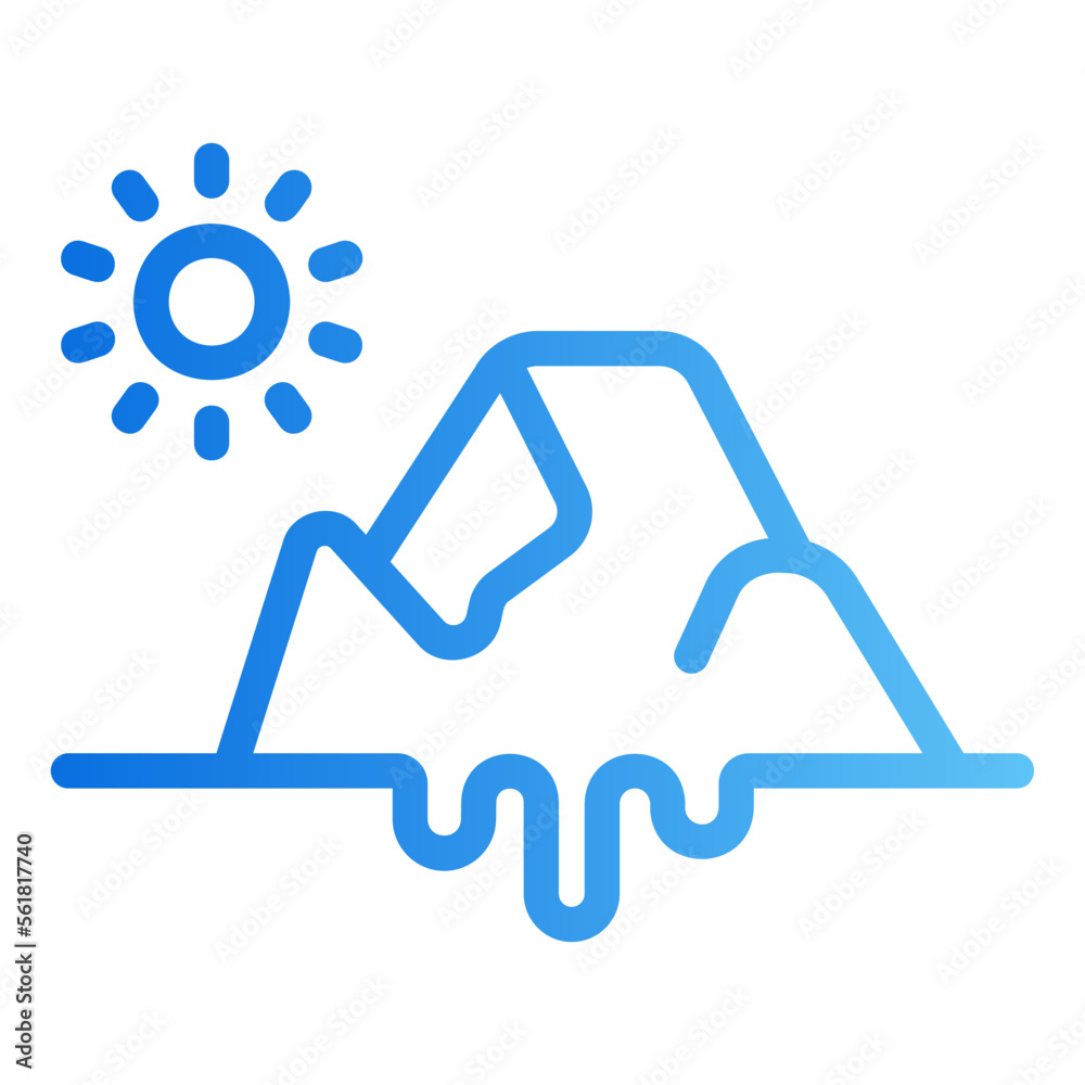 melting gradient icon melting gradient icon