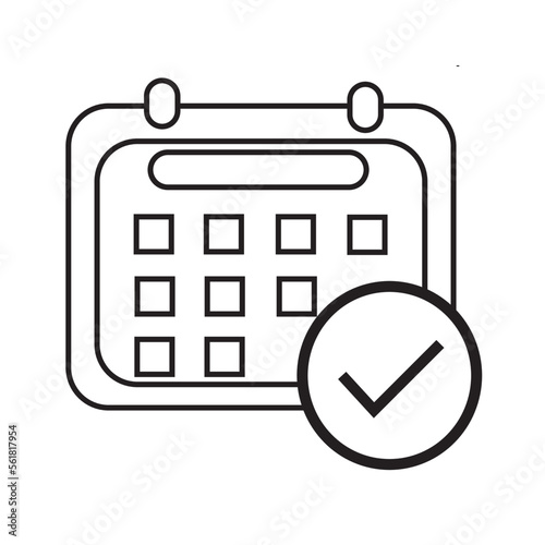 calendar icon. date year icon