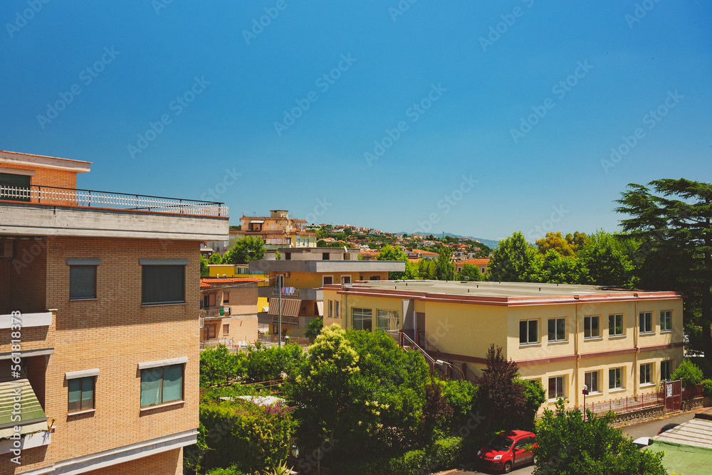 Residential development in the town of Scauri, Minturno, Italy.