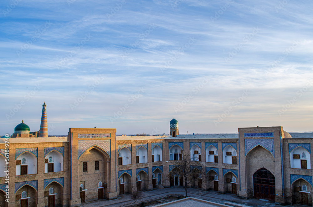 view of the mosque in the center