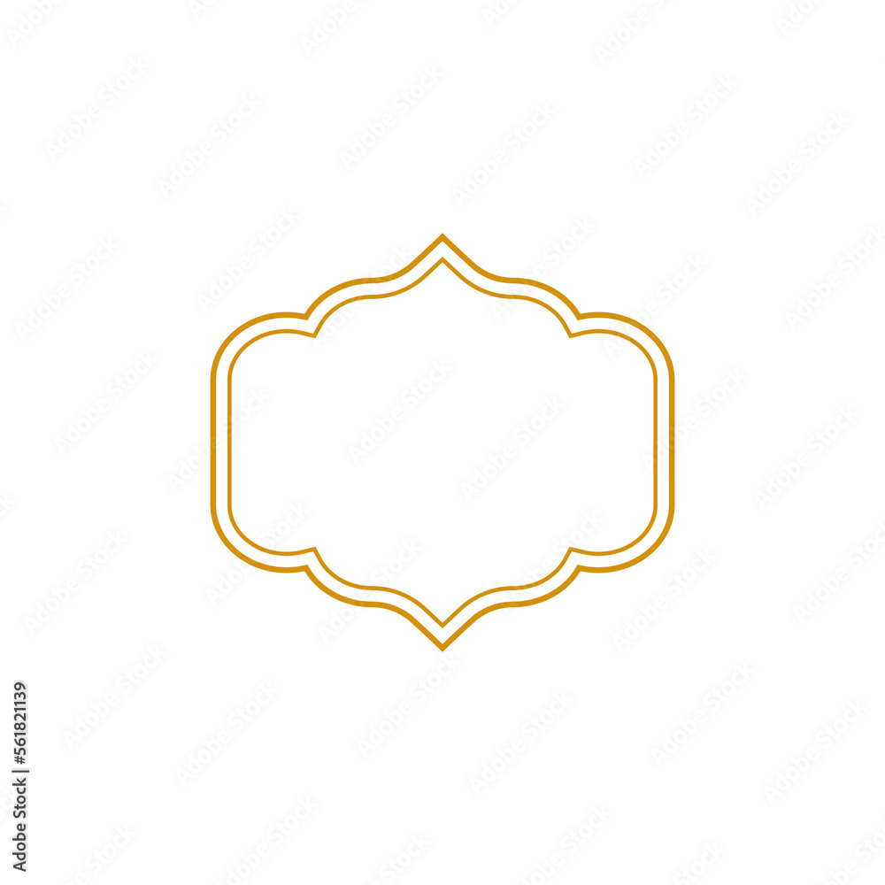 Islamic windows and arches with modern boho design, moon, mosque dome and lanterns Islamic windows and arches with modern boho design, moon, mosque dome and lanterns