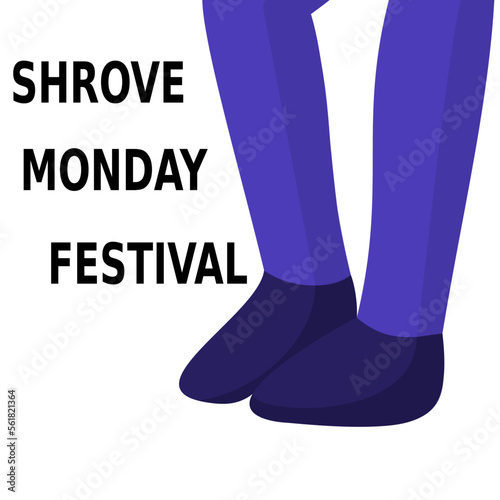 Vector illustration about Shrove Monday Festival.