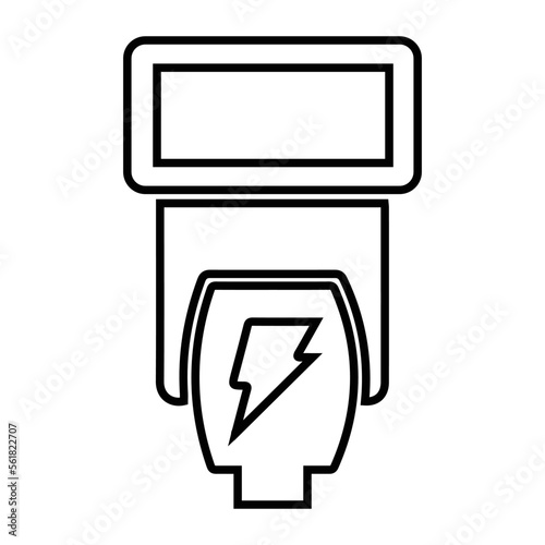 Camera light, flash, flashing icon