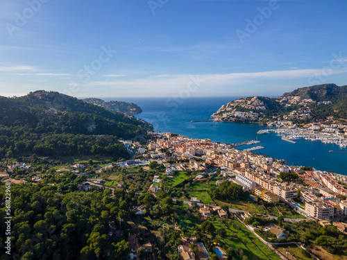 Fototapeta Naklejka Na Ścianę i Meble -  Port Andratx, Mallorca from Drone, Aerial Photography