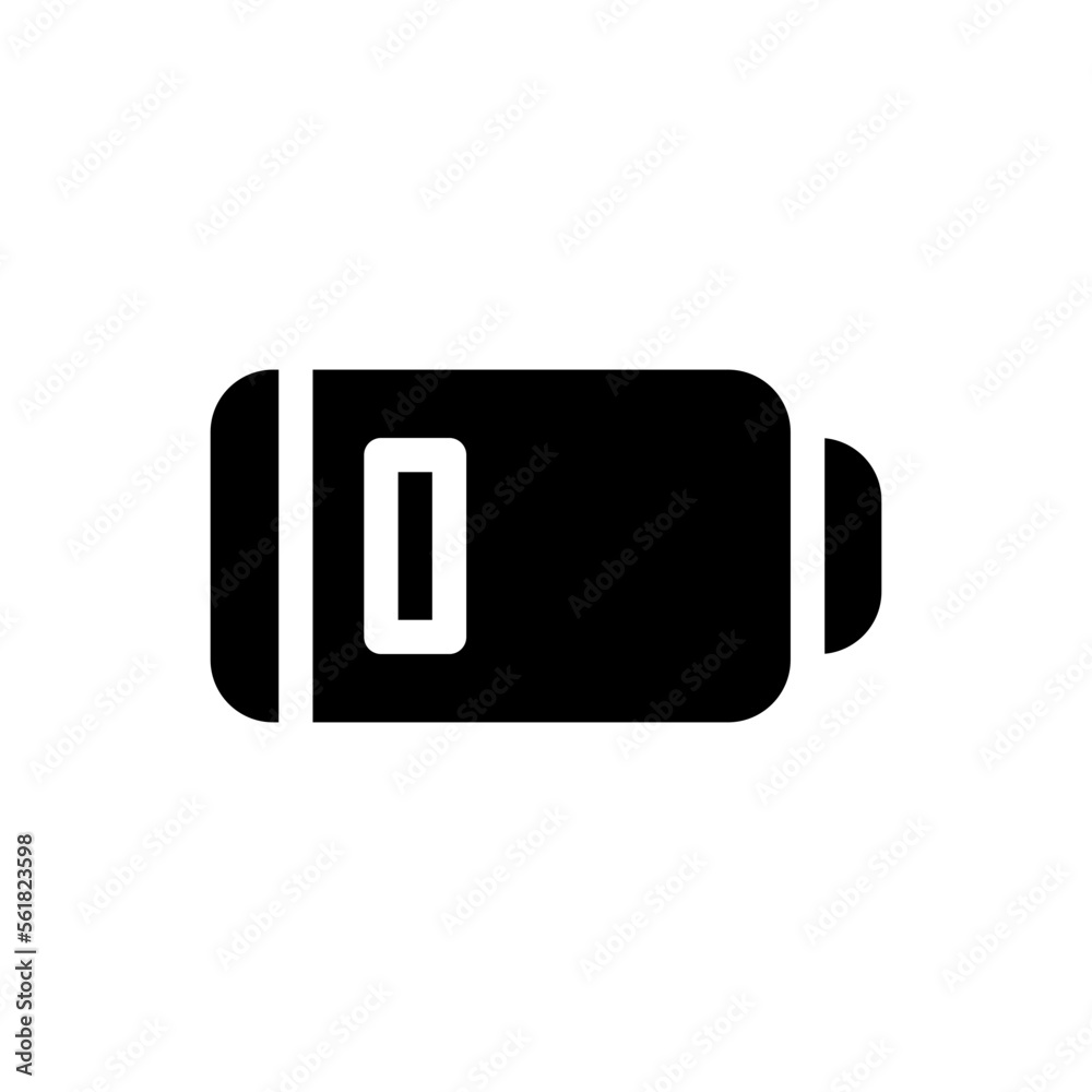 low battery glyph icon low battery glyph icon