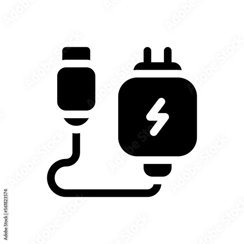 charger glyph icon