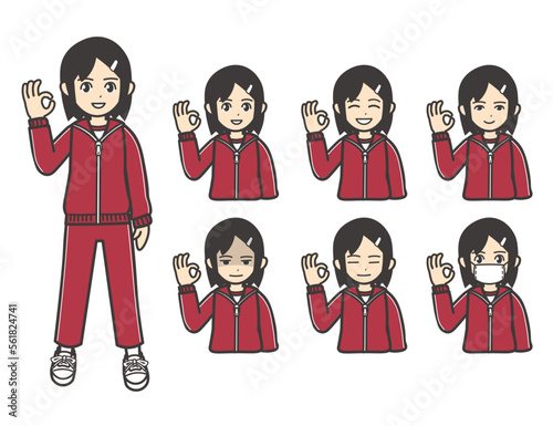 ジャージ 女子学生 OK 01
