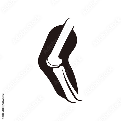 Joint bones vector logo design for orthopedic clinics