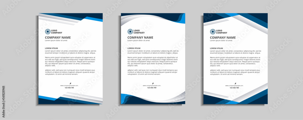 modern corporate letterhead template design modern corporate letterhead template design
