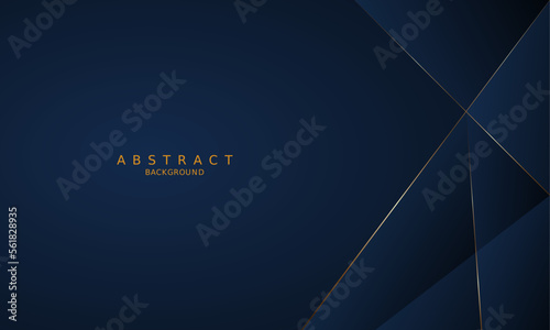 dark blue luxury premium background and gold line.