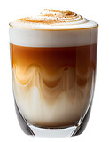 Cup of hot cappuccino coffee. Illustration Generative AI