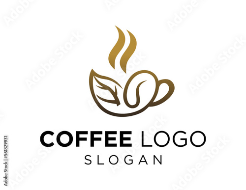 Logo design about Coffee on a white background. created using the CorelDraw application.