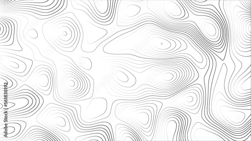 Abstract background with lines Topographic map background. Abstract white topography vector background. Line topography map design. The concept of conditional geographical pattern and topography.	
