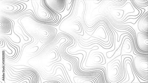 Abstract background with lines Topographic map background. Abstract white topography vector background. Line topography map design. The concept of conditional geographical pattern and topography.	

