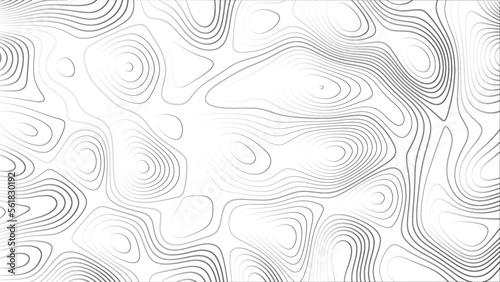 Abstract background with lines Topographic map background. Abstract white topography vector background. Line topography map design. The concept of conditional geographical pattern and topography.	
