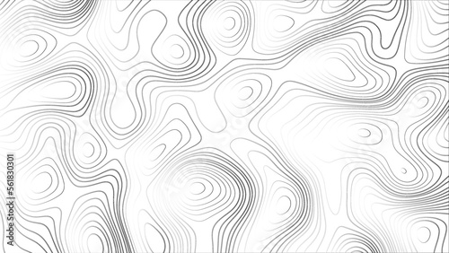 Abstract background with lines Topographic map background. Abstract white topography vector background. Line topography map design. The concept of conditional geographical pattern and topography. 