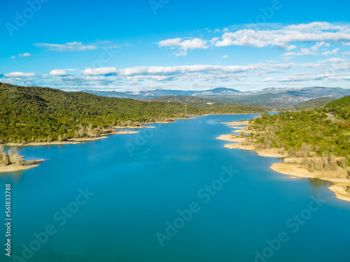 Lac de Saint Cassien, France. Drone Imagery, Aerial Photography