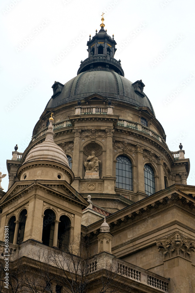 Looking up at St Stephen's Basilica, Budapest, Hungary