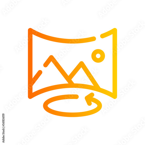 panorama gradient icon