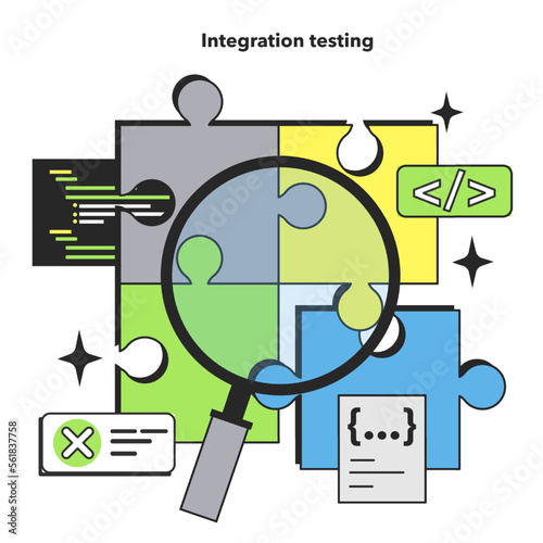 Integration testing level. Software testing methodology. IT specialist