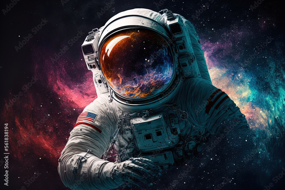 subject of astronauts and space exploration. Generative AI subject of astronauts and space exploration. Generative AI