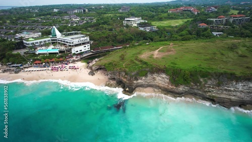 Wallpaper Mural Bali Indonesia beach dreamland padang padang ubus nusa dua drone aerial shot birds eye view landscape nature coastline shore tourist travel tropical monkey beach  Torontodigital.ca
