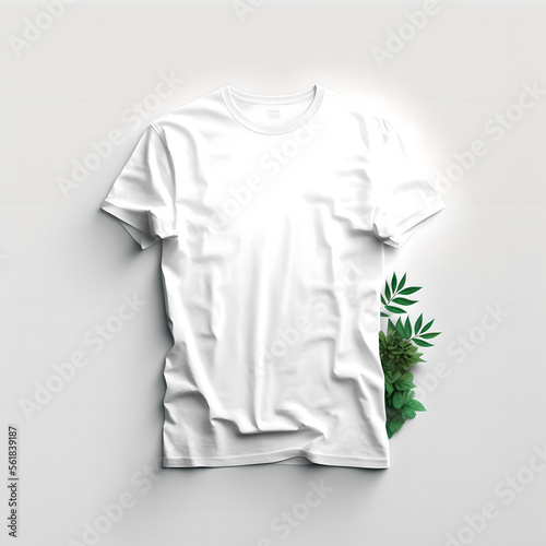 Mock up t-shirt created with Generative AI