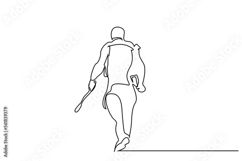 police security public restraint cop danger walk street line drawing