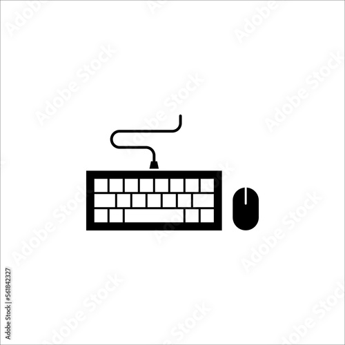 Keyboard icon vector. keyboard vector symbol illustration on white background