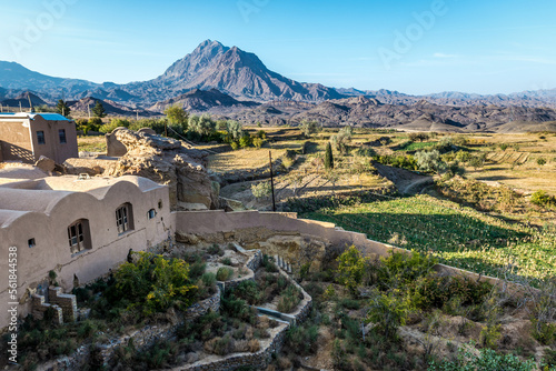 View from Kharanaq historic town in Yazd Province, Iran photo