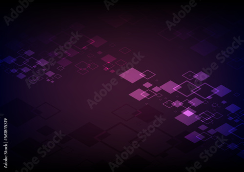 3d square background, purple tones.