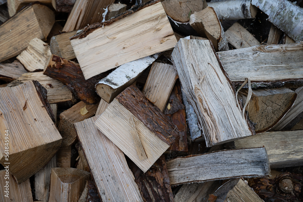 Close up of stack of firewood - woods for fireplace. Close up of stack of firewood - woods for fireplace.