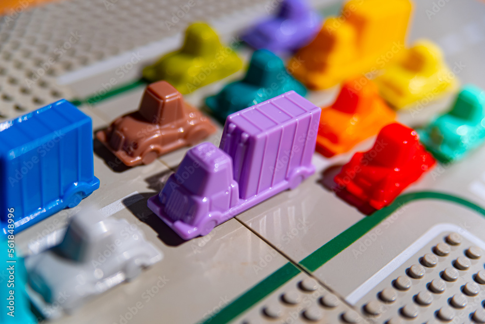 Rush Hour, a sliding block logic game, you have to battle the gridlock