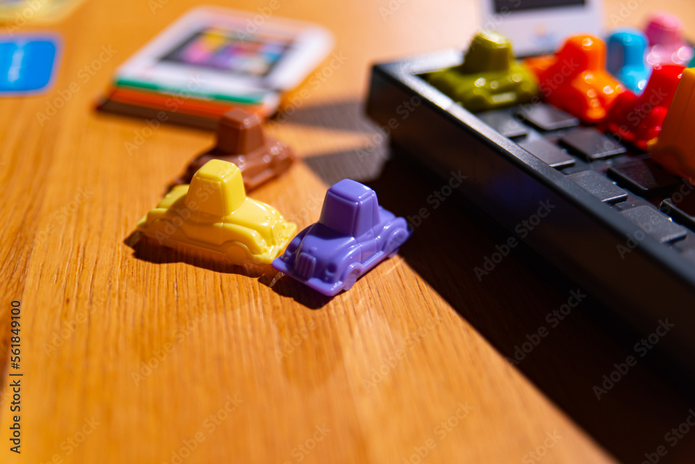 Rush Hour, a sliding block logic game, you have to battle the gridlock