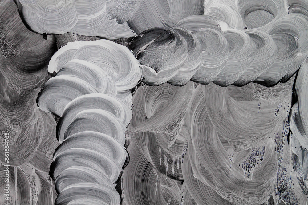 Fototapeta premium White paint strokes